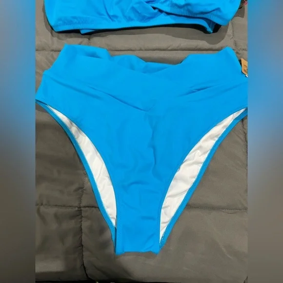 NWT VS Victoria Secret‎ blue bikini swim suit L XXL - Picture 3 of 12